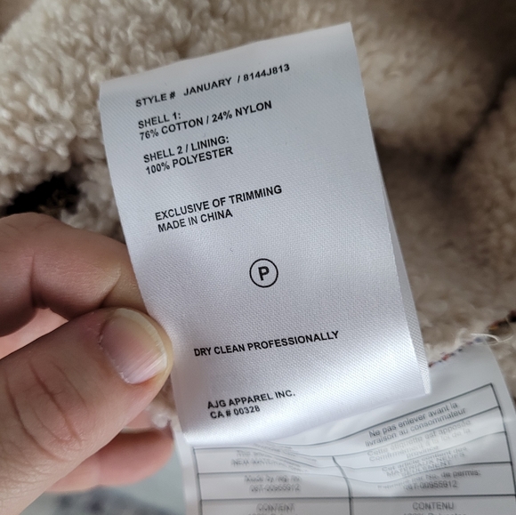 SOSKEN | January tapestry road map knit sherpa button close biker jacket - Picture 11 of 15